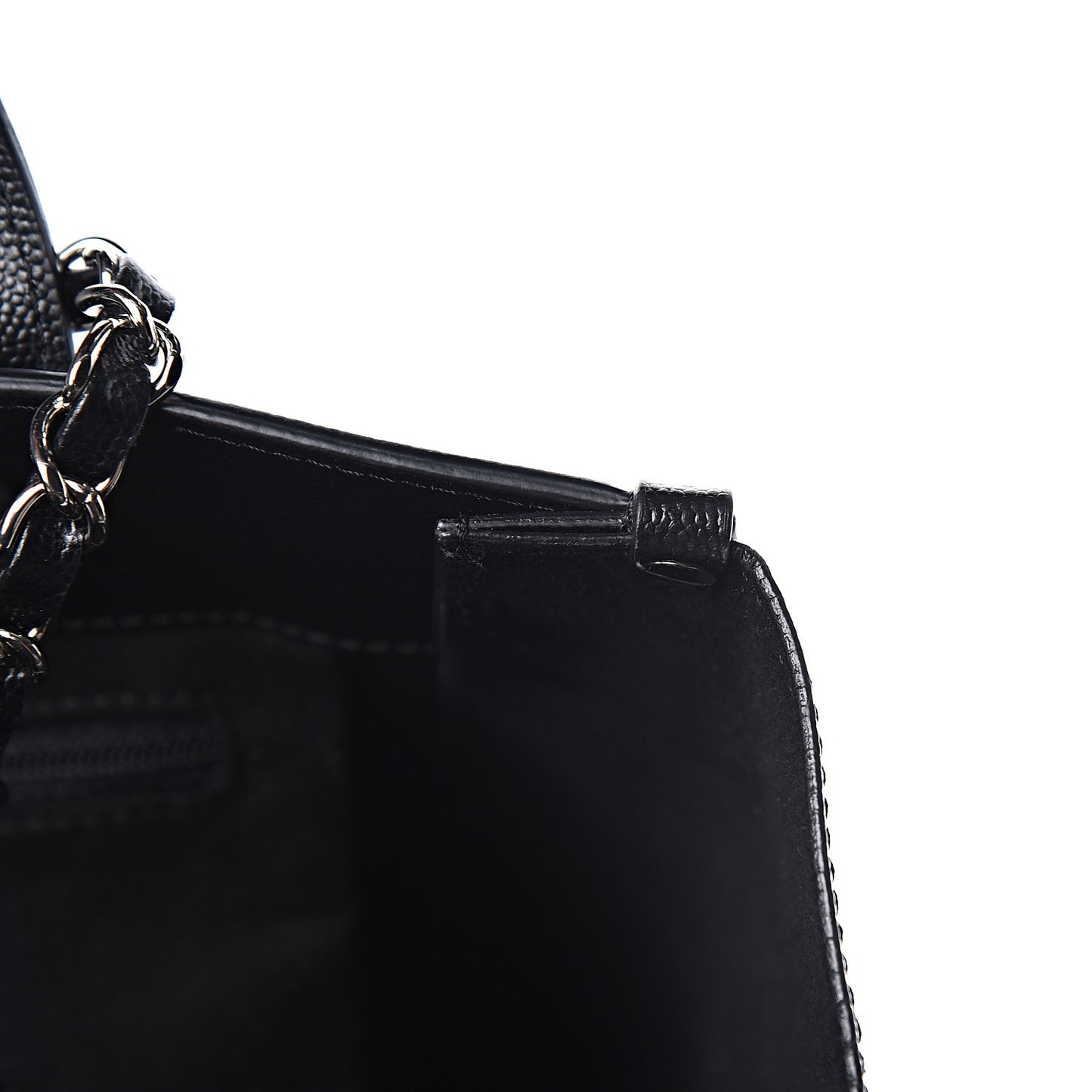 Caviar Small Studded Deauville Tote Black