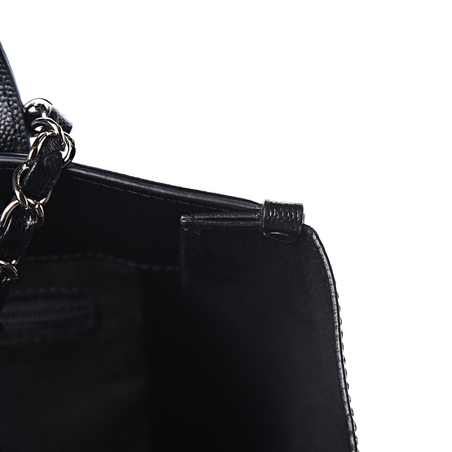 Chanel Caviar Small Studded Deauville Tote Black 14 of 14