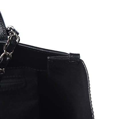 Chanel Caviar Small Studded Deauville Tote Black 14 of 14