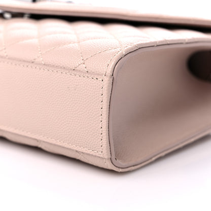 Saint Laurent Grain De Poudre Textured Mixed Matelasse Medium Triquilt Monogram Satchel Marble Pink 9 of 11