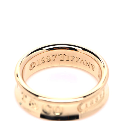Tiffany 18K Yellow Gold 1837 Band Ring 53 6.5 4 of 5