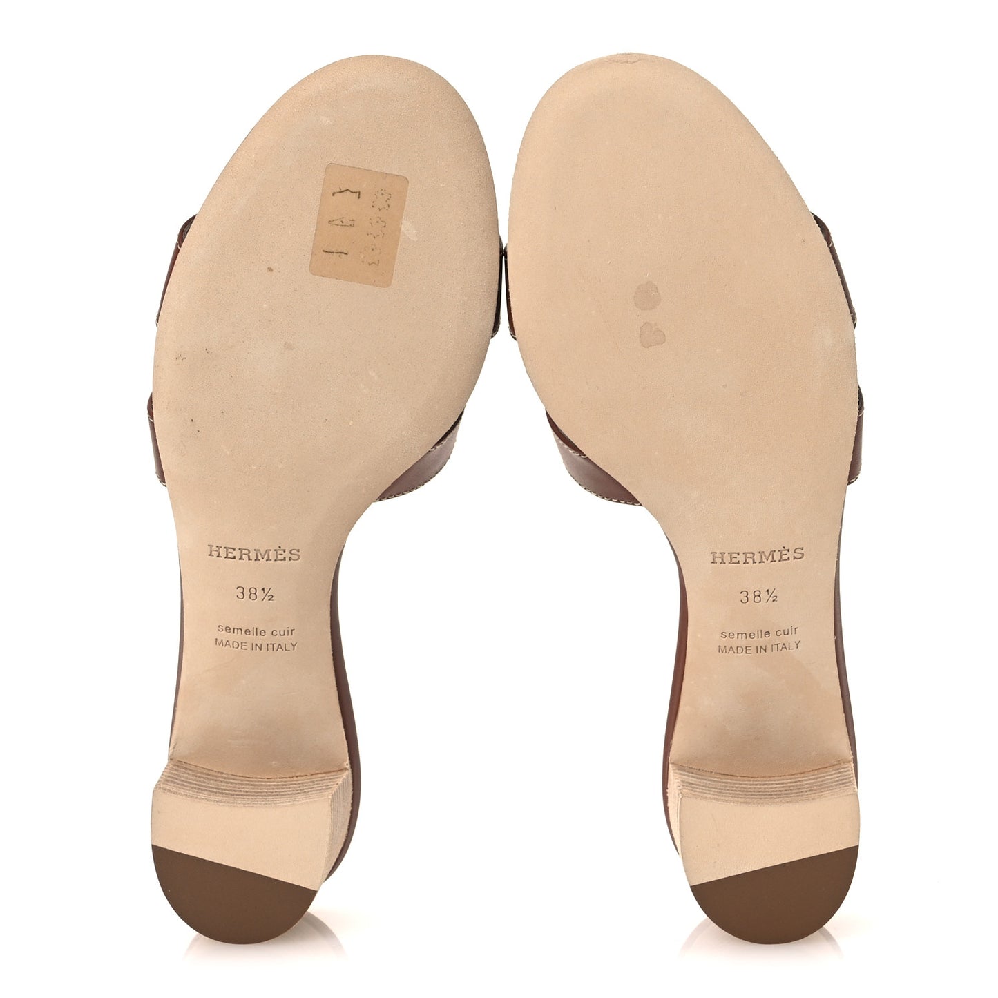 Calfskin Oasis Sandals 38.5 Gold