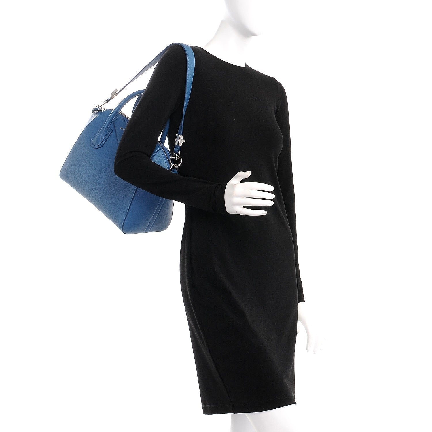 Givenchy Sugar Goatskin Small Antigona Mineral Blue 2 of 9