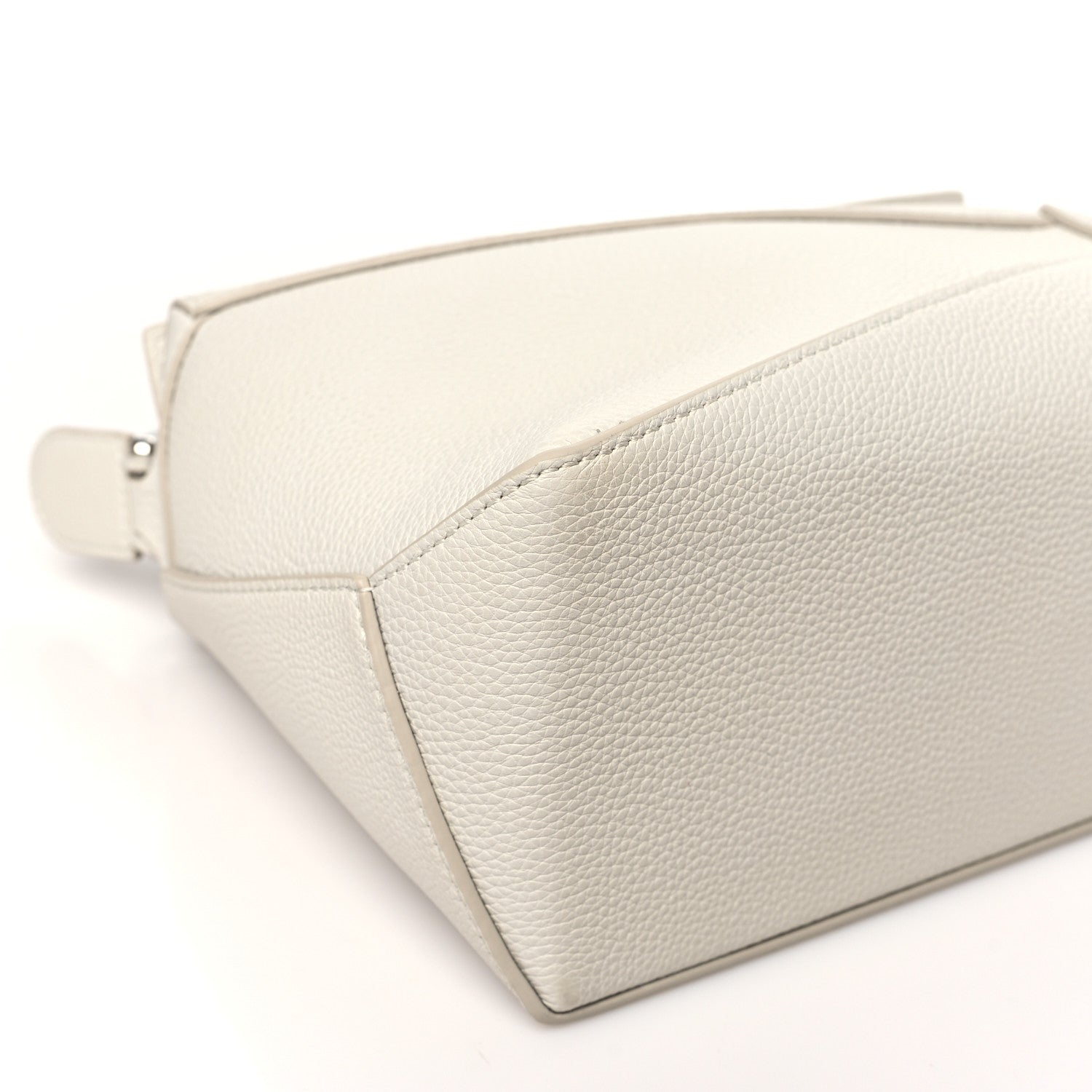 Loewe Soft Grained Calfskin Small Puzzle Edge Bag Soft White 8 of 9