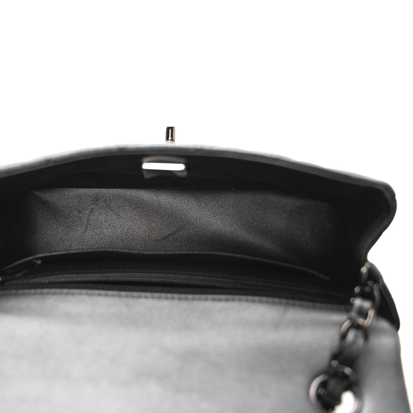 Lambskin Quilted Mini Rectangular Flap So Black