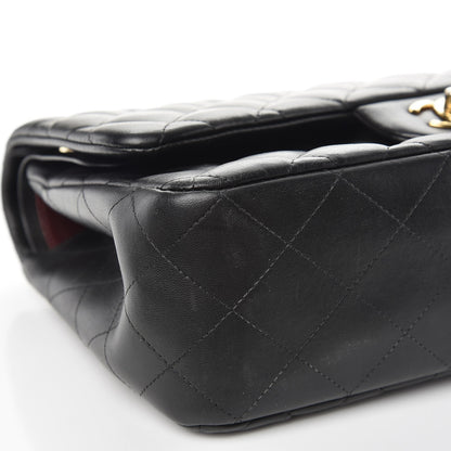 Chanel Lambskin Quilted Jumbo Double Flap Black 9 of 11