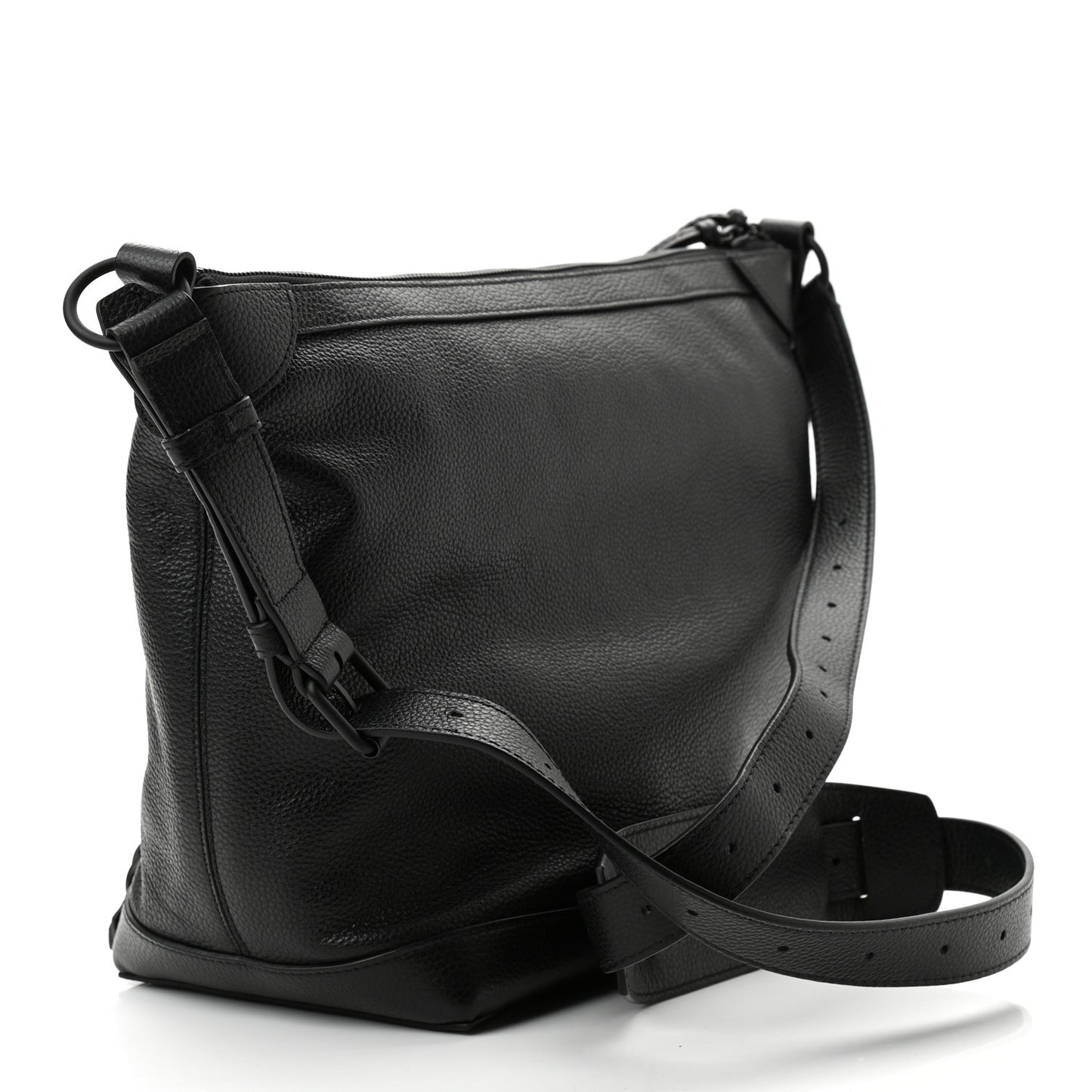 Grained Calfskin Black Hardware Small Neo Classic Hobo Black