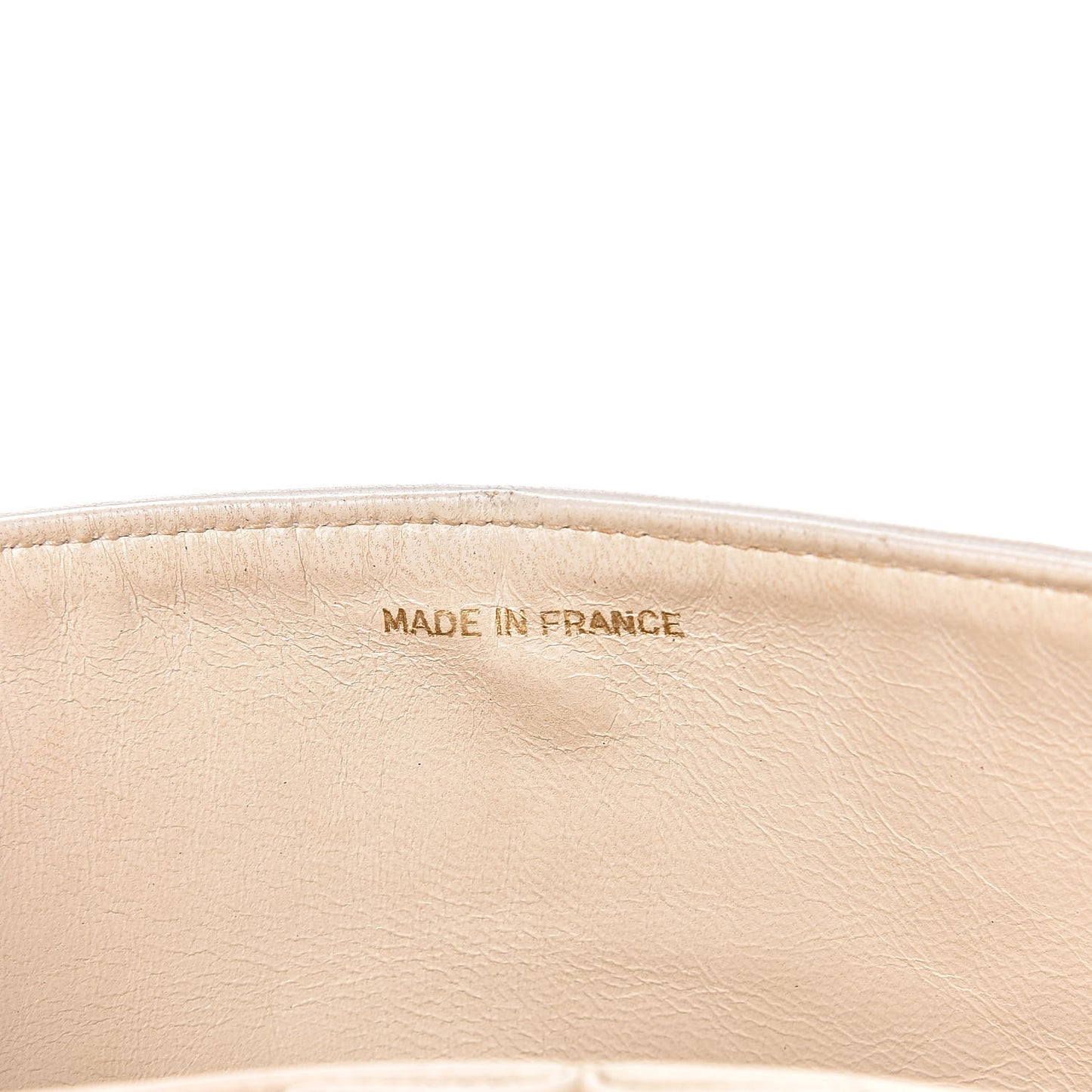 Lambskin Quilted Small Double Flap White