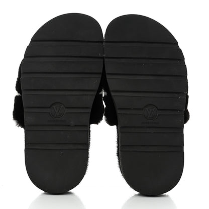 Louis Vuitton Mink Pool Pillow Comfort Mule 39 Black 5 of 9
