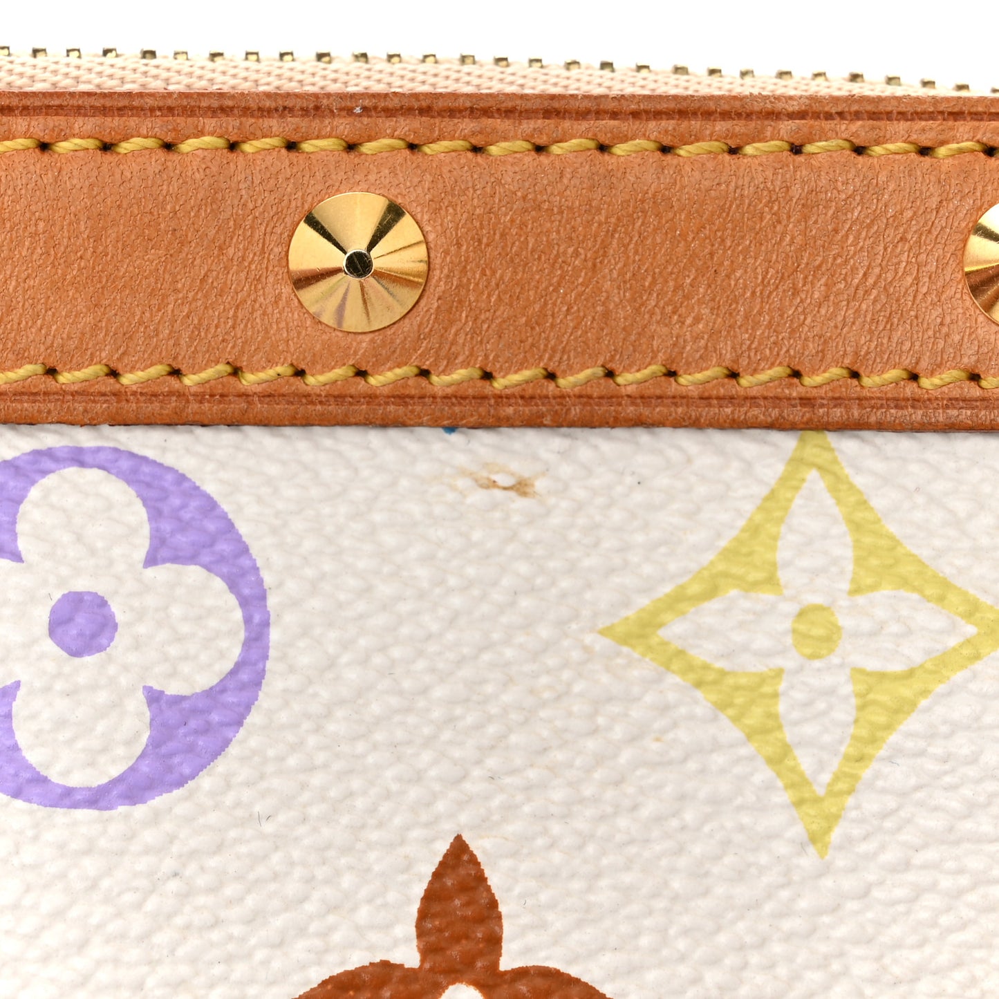 Monogram Multicolor Pochette Accessories White
