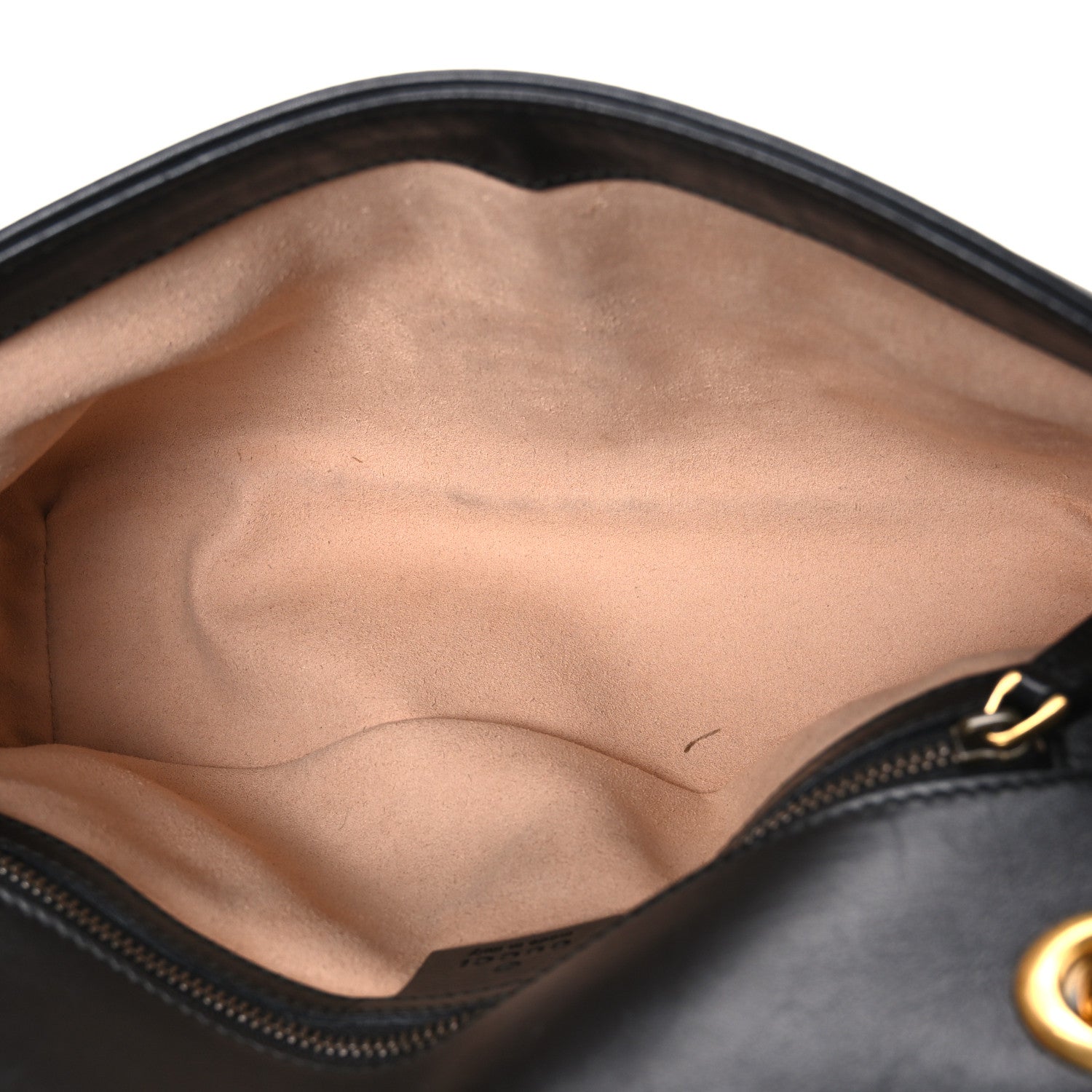 Gucci Calfskin Matelasse Small GG Marmont Shoulder Bag Black 5 of 10