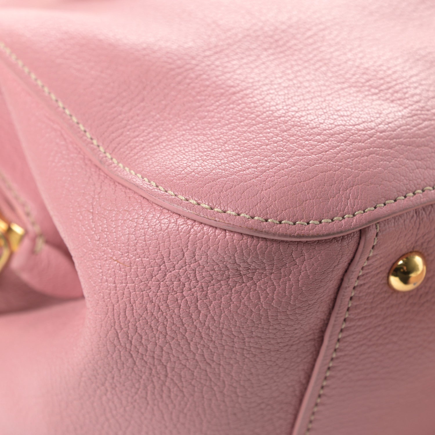 Miu Miu Goatskin Madras Bauletto Rosa 10 of 17