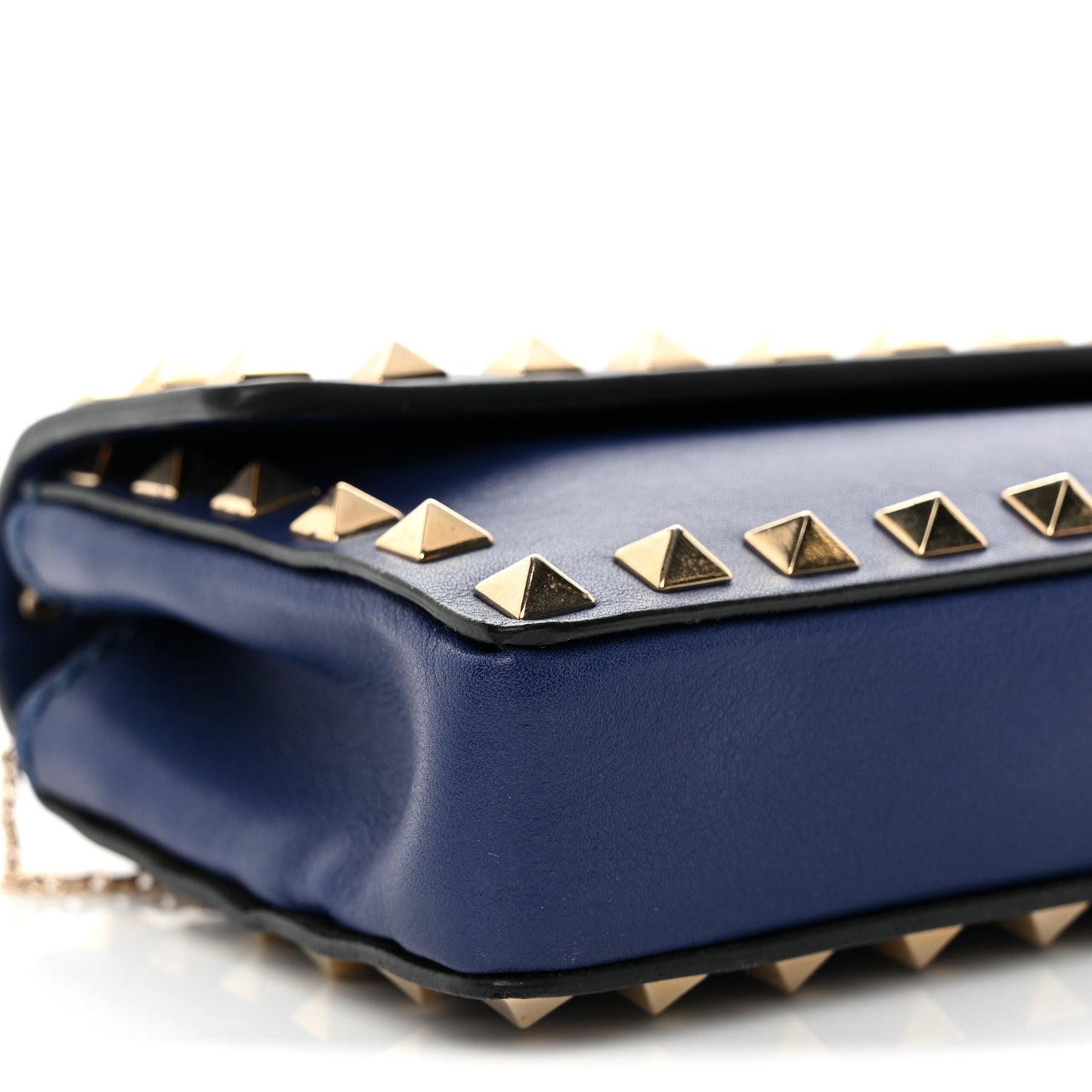 Nappa Rockstud Bangle Clutch Blue China