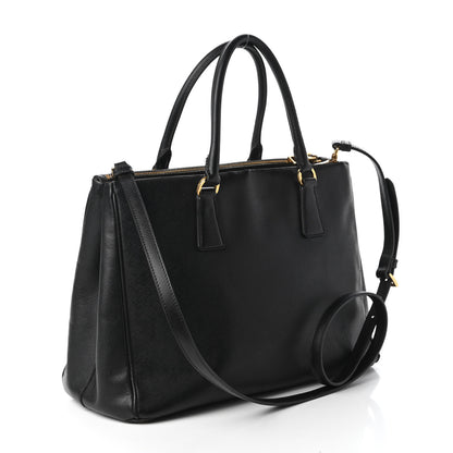 Prada Saffiano Medium Galleria Double Zip Tote Black 3 of 15