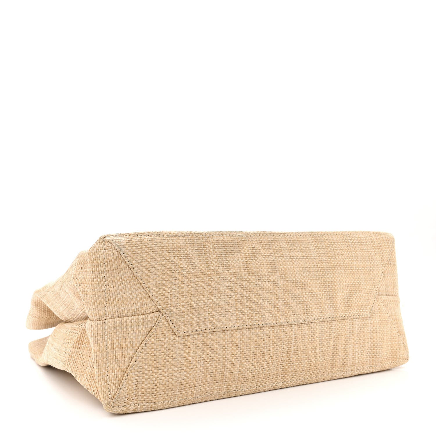 Prada Raffia Logo Tote Naturale 4 of 11