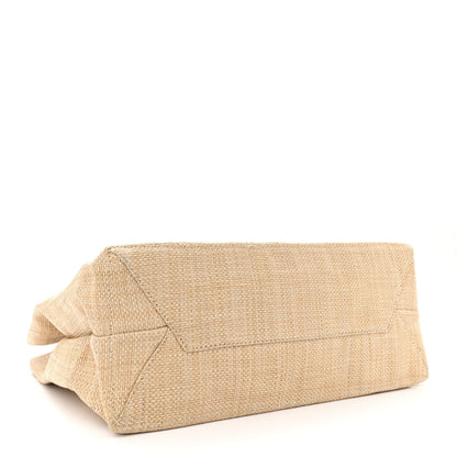 Prada Raffia Logo Tote Naturale 4 of 11