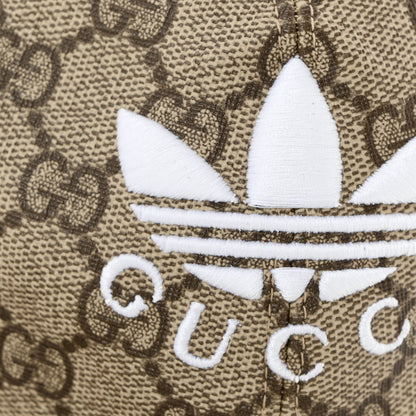 Gucci X ADIDAS GG Supreme Monogram Double Sided Baseball Hat M Blue Beige 12 of 13