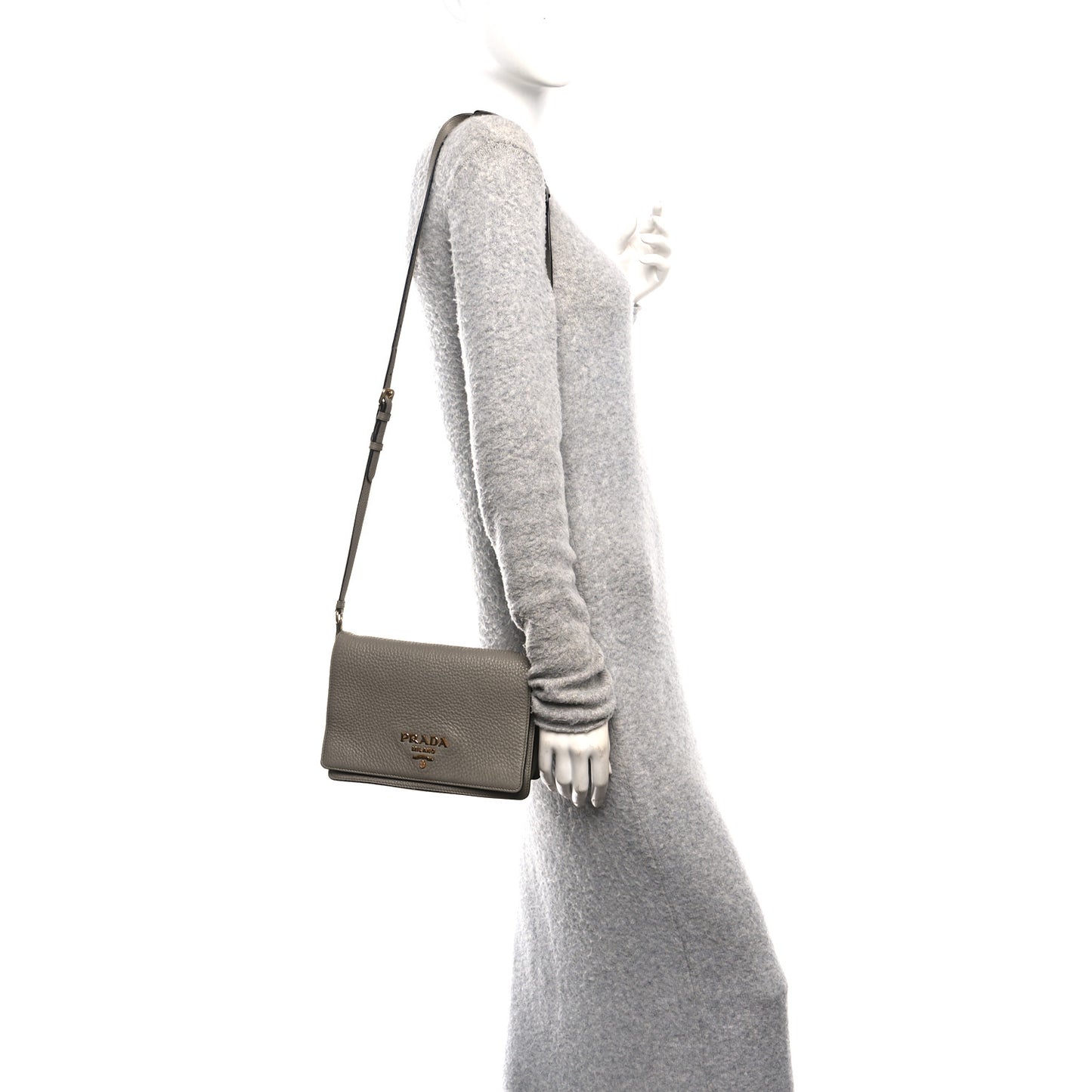 Vitello Daino Flap Crossbody Argilla