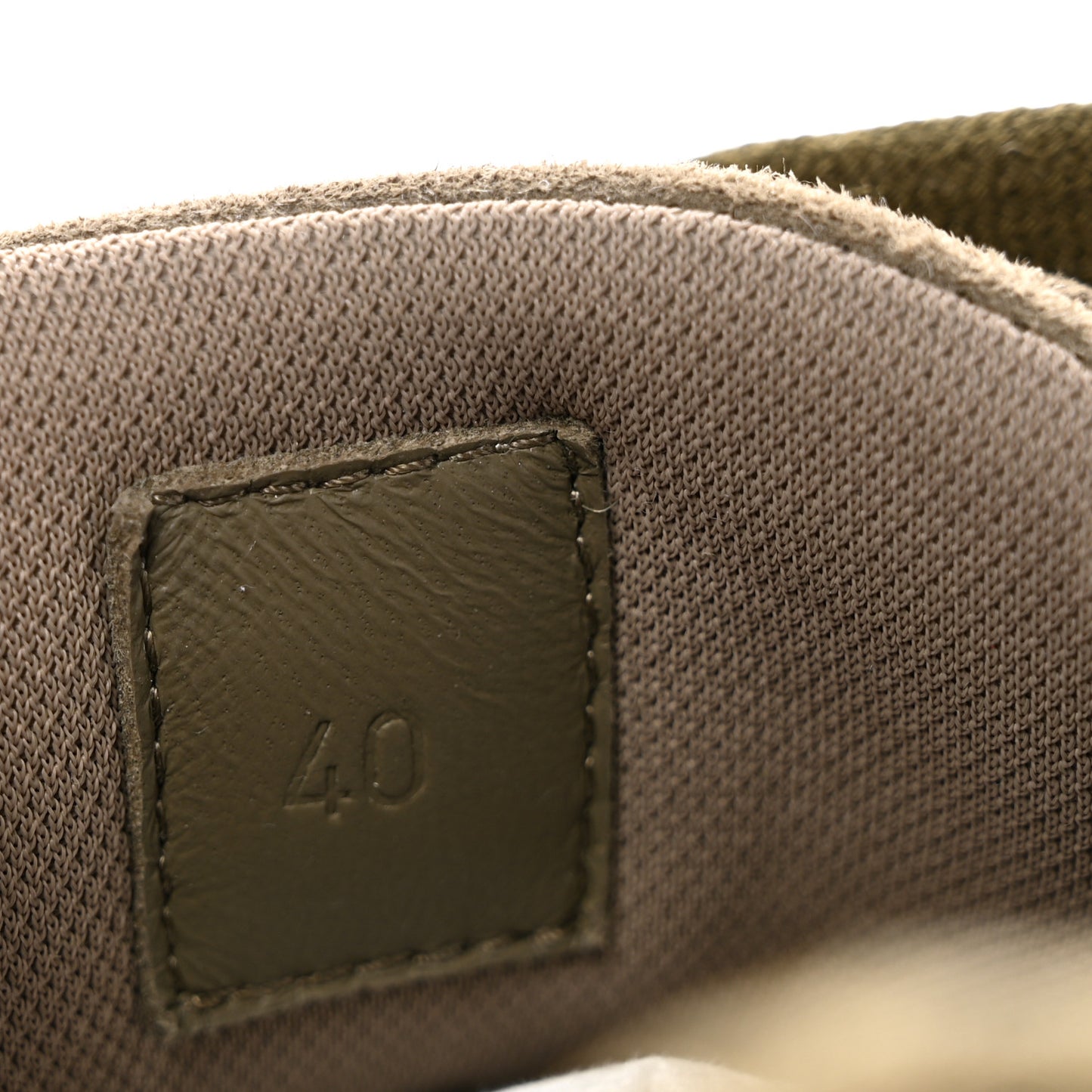 Air Mesh Suede Goatskin Bouncing Sneakers 40 Vert Toundra