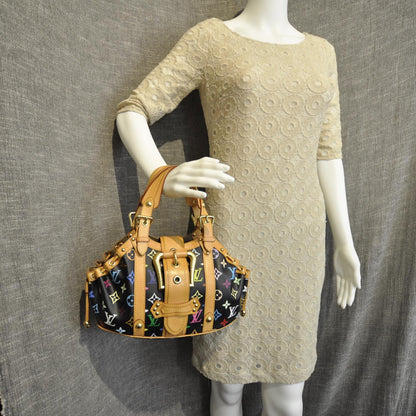 Louis Vuitton Monogram Multicolor Theda GM Black 2 of 8