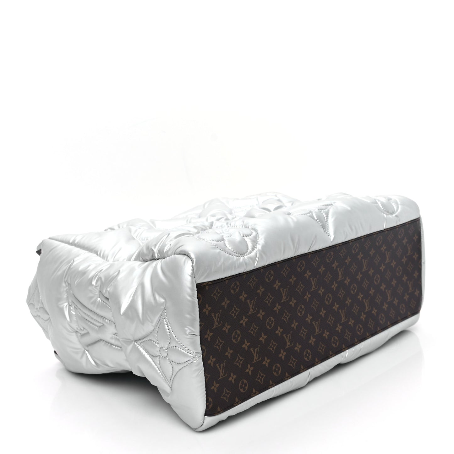 Econyl Monogram Pillow Giant Onthego GM Silver
