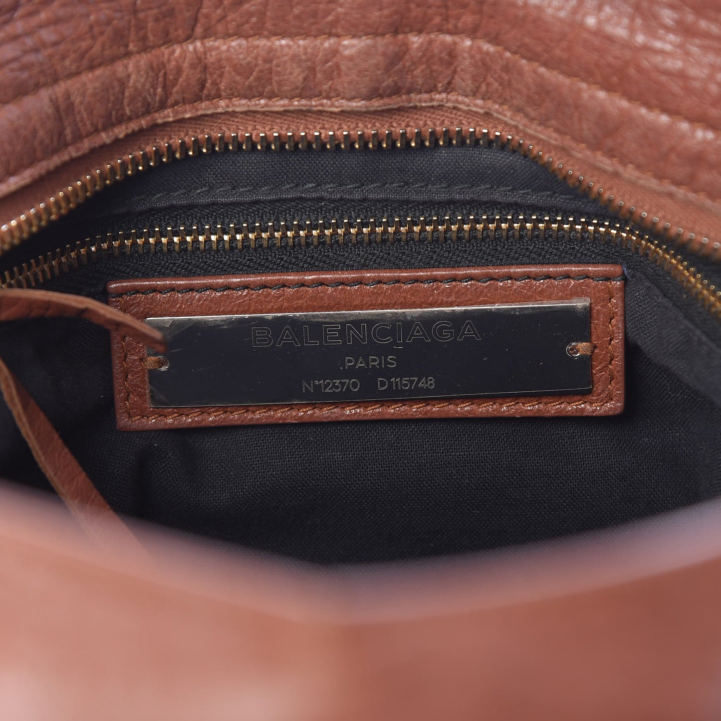 Agneau Classic Gold Hardware City Marron Cognac