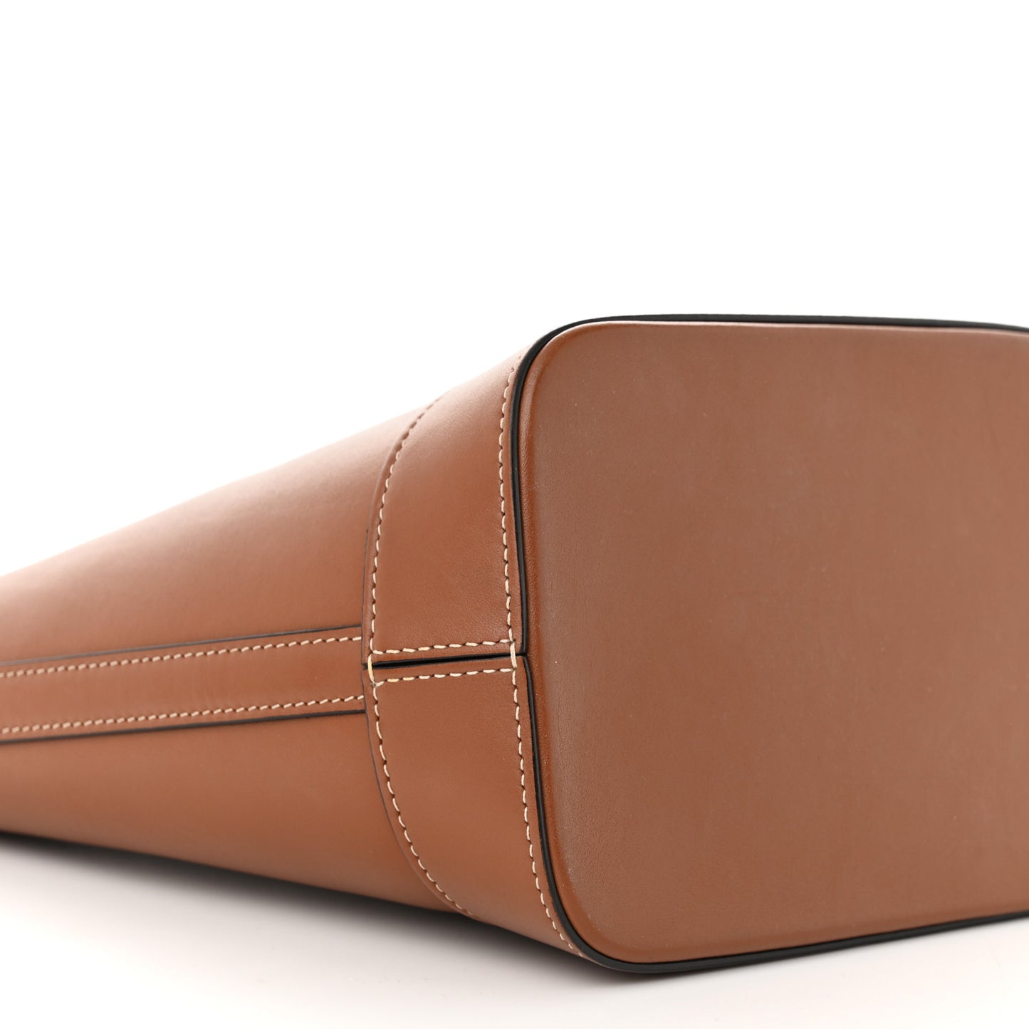 Smooth Calfskin Small Cuir Triomphe Bucket Bag Tan