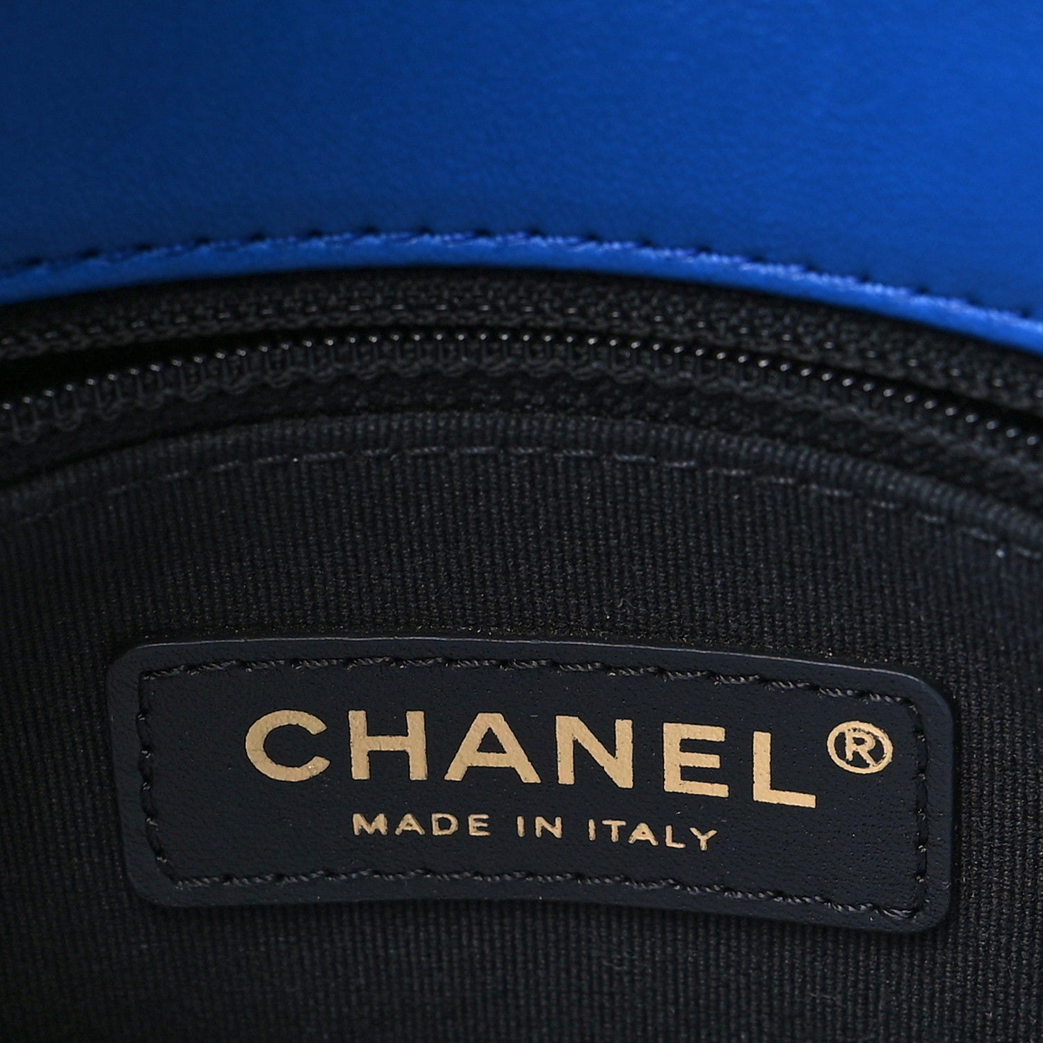 Chanel Lambskin Quilted Messenger Flap Blue Silver Black 6 of 10
