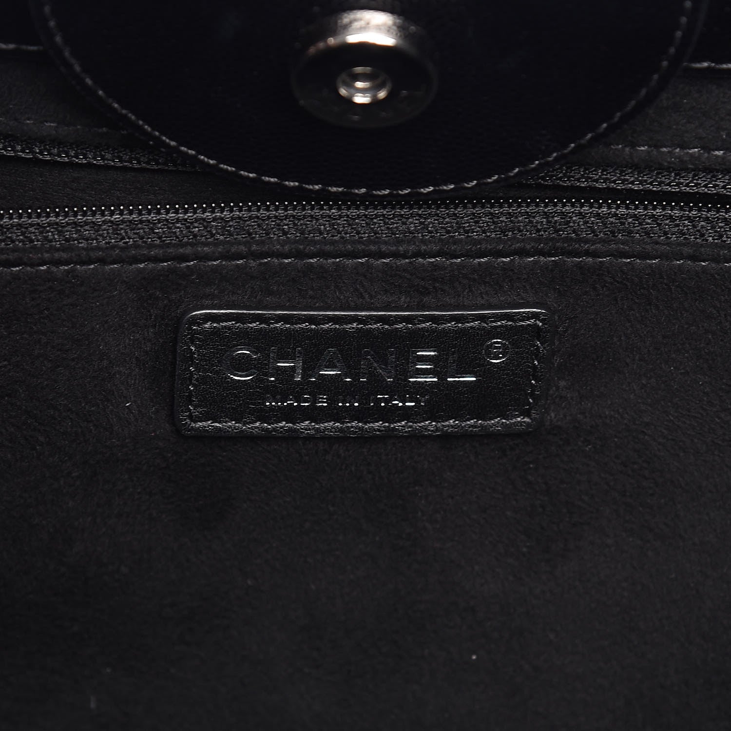 Chanel Caviar Medium Studded Deauville Tote Black 7 of 10