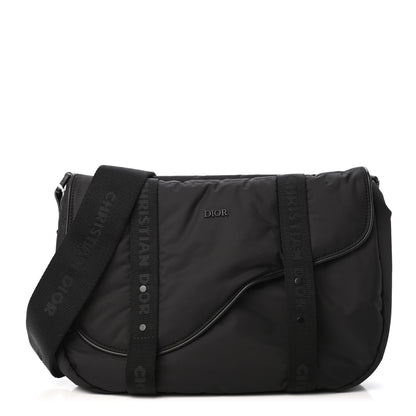 Christian Dior HOMME Nylon Saddle Messenger Bag Black 1 of 4