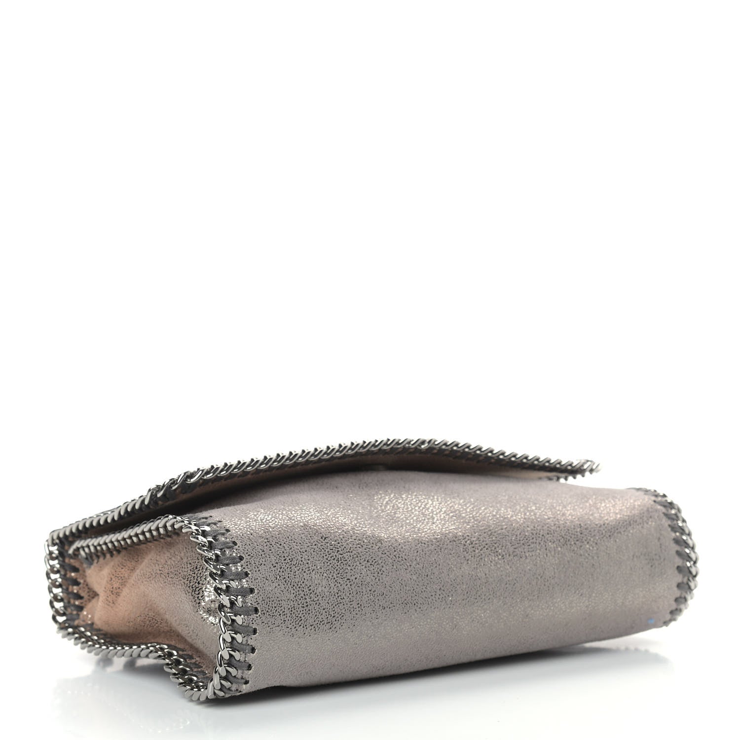 Stella McCartney Metallic Shaggy Deer Falabella Messenger Grey Taupe 3 of 10