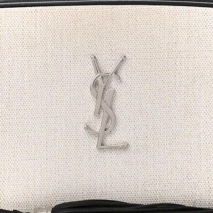 Saint Laurent Linen Canvas Monogram Lou Camera Bag Black 8 of 11