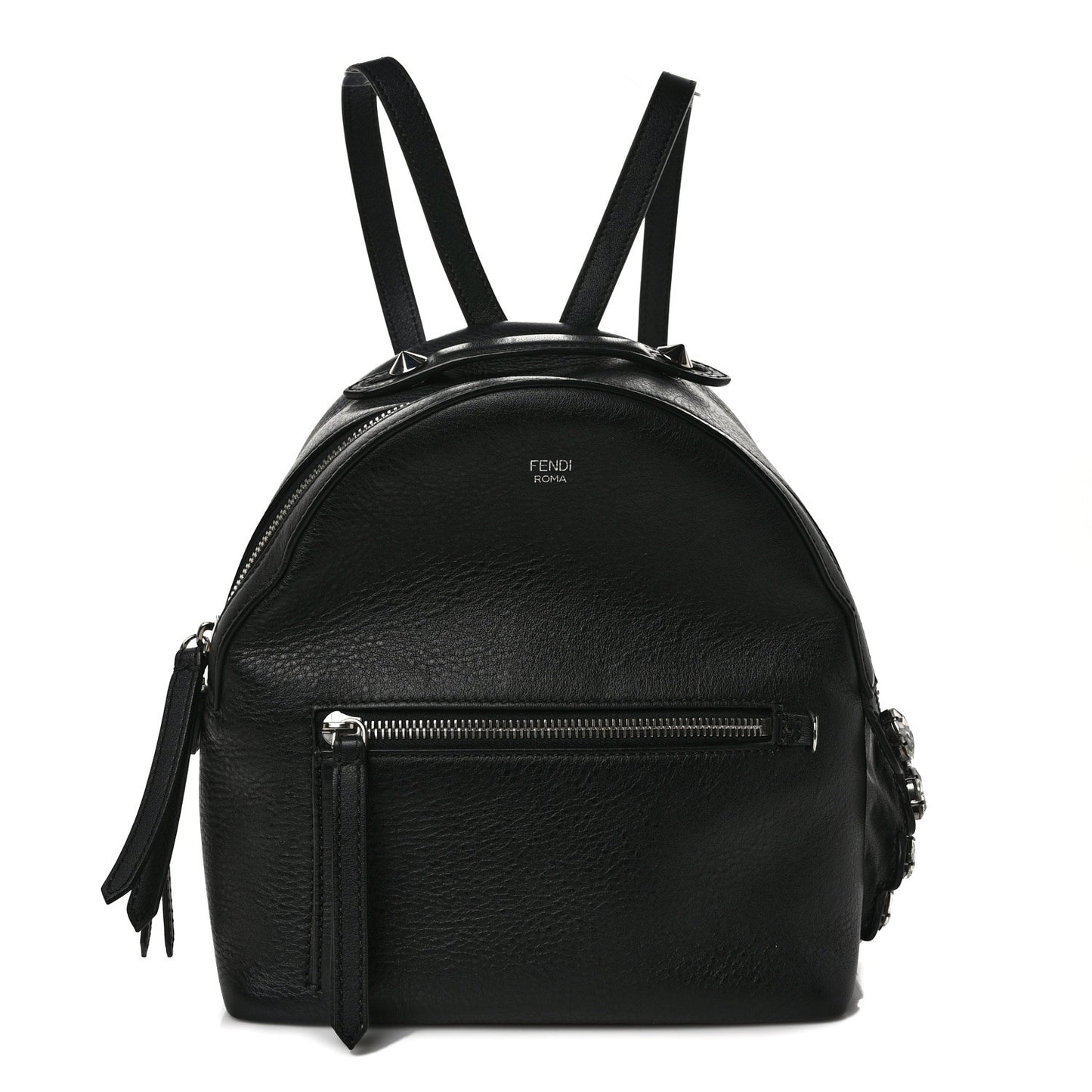 Vitello Dolce Crystal Croc Tail Mini Backpack Black