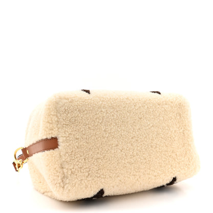 Louis Vuitton Monogram Shearling Speedy Bandouliere 25 Cream Brown 4 of 14