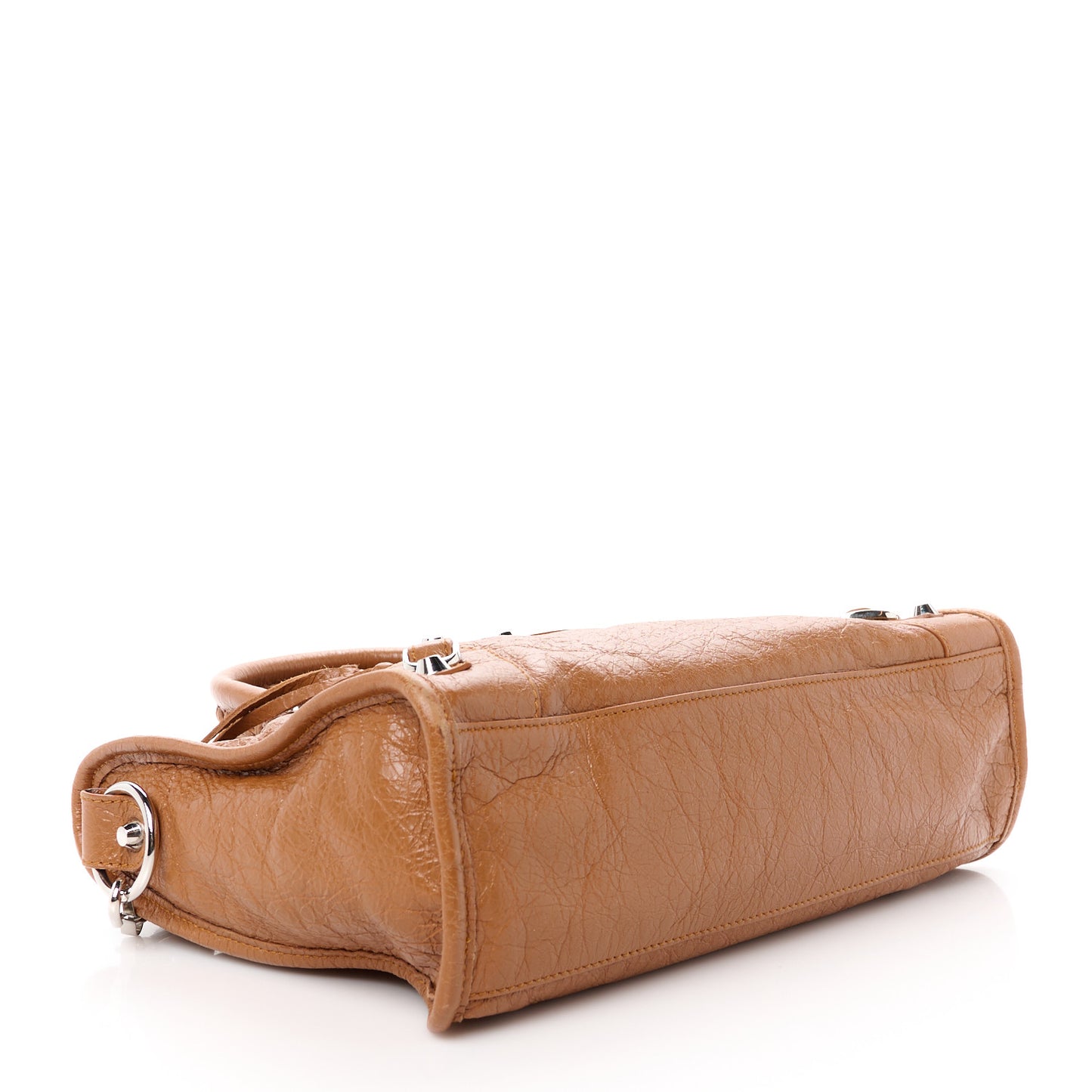 Agneau Classic Silver Hardware S City Camel