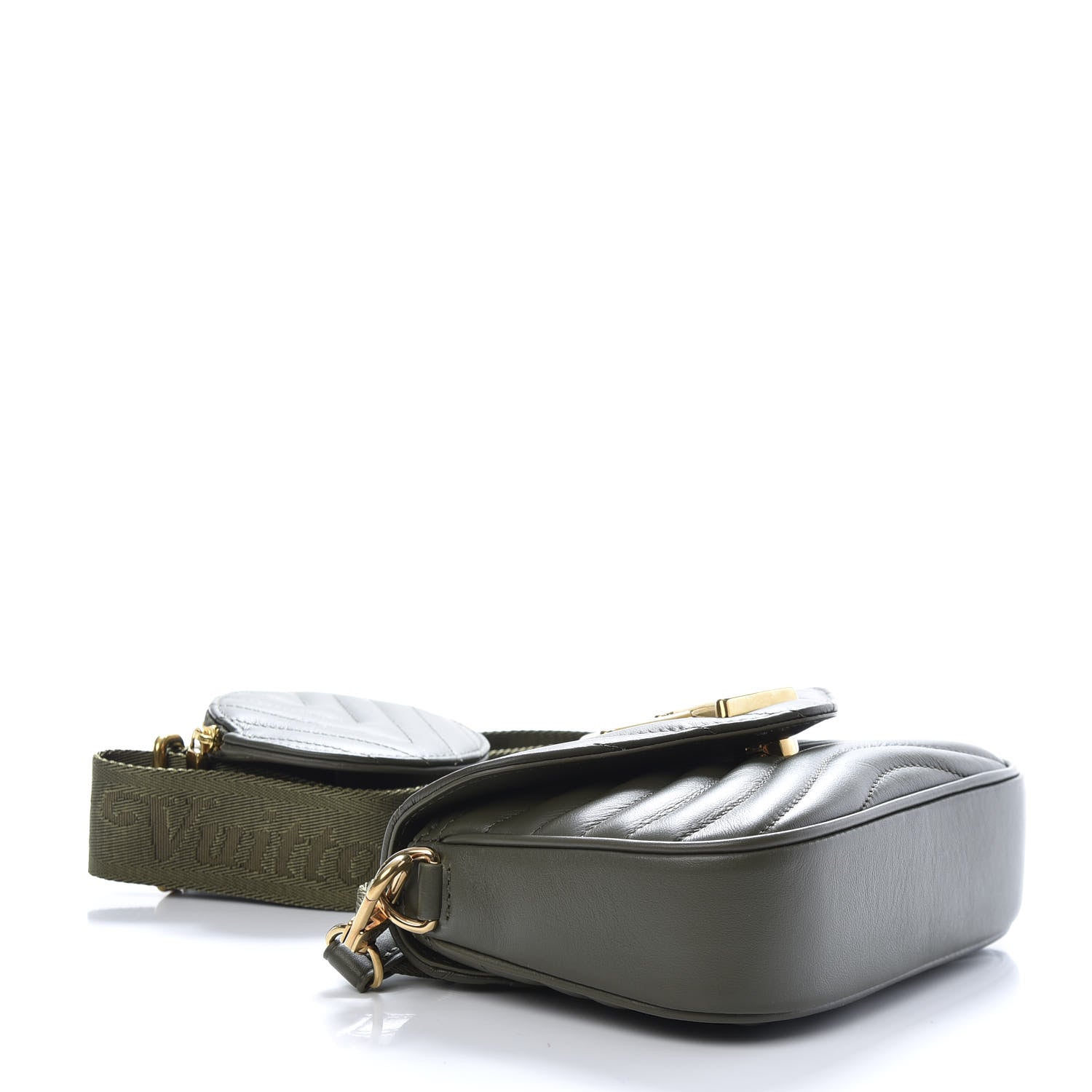 Louis Vuitton Calfskin New Wave Multi Pochette Kaki 4 of 10