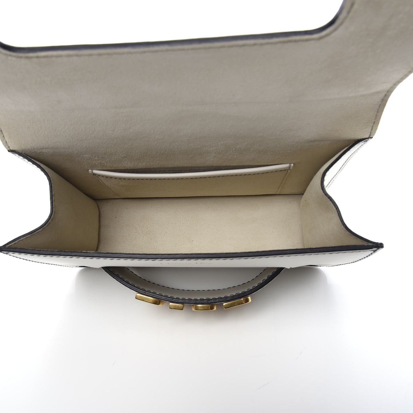 Smooth Calfskin Dio(r)evolution Flap Clutch White