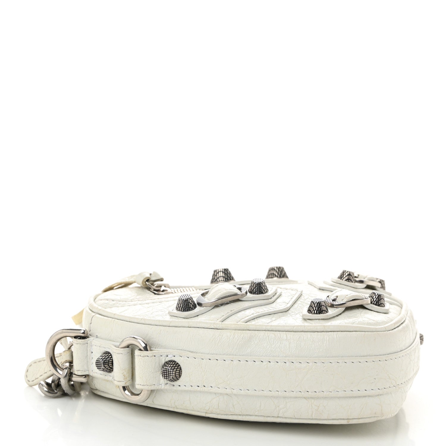 Balenciaga Agneau Arena Mini Le Cagole Heart Bag Optic White 4 of 11