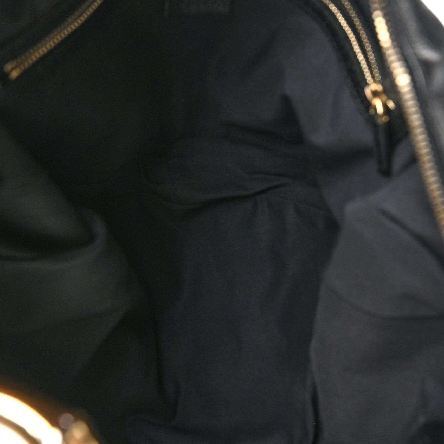 Gucci Monogram Web Bamboo Ring Hobo Black 5 of 12