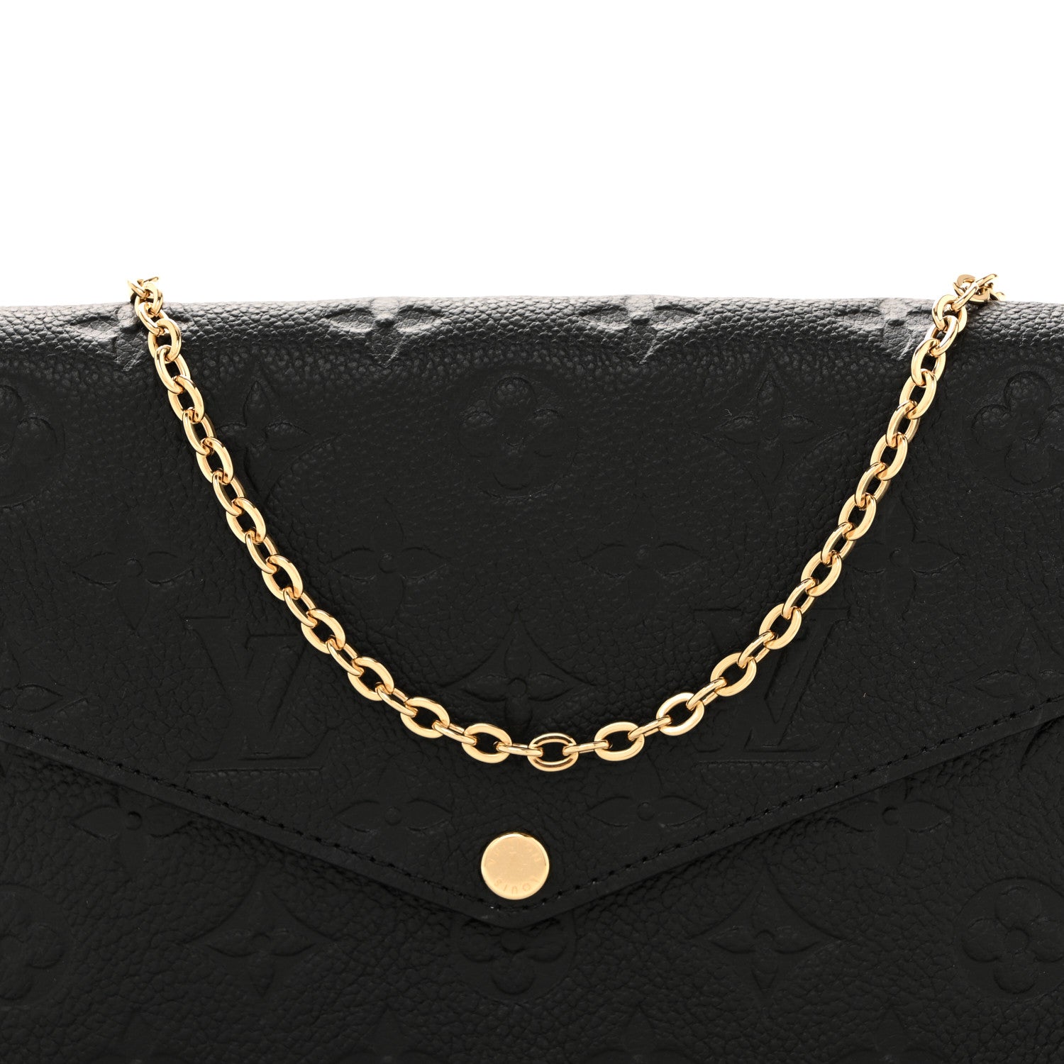Louis Vuitton Empreinte Pochette Felicie Chain Wallet Black 8 of 11