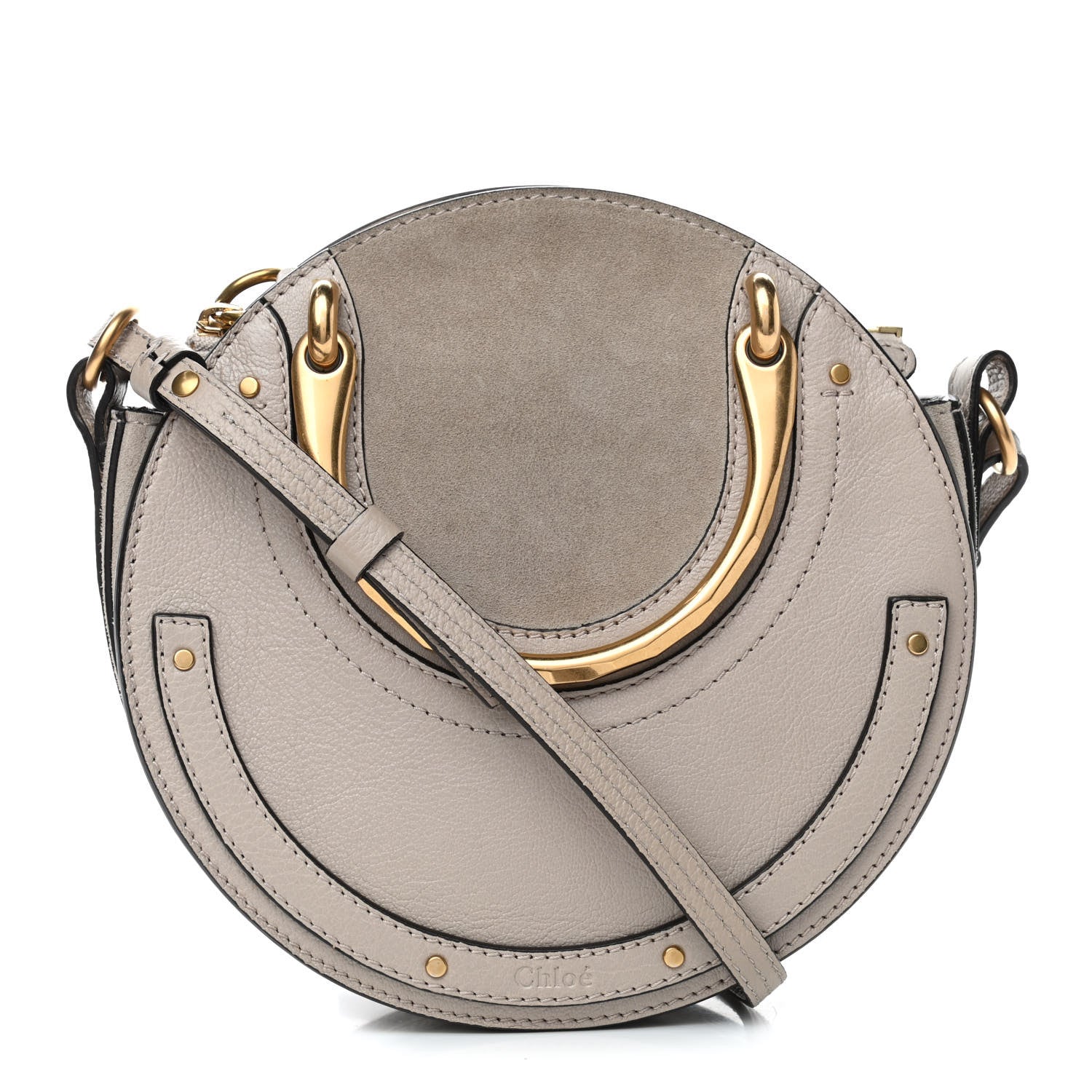 Chloe Calfskin Suede Small Pixie Bag Motty Grey 2 of 8