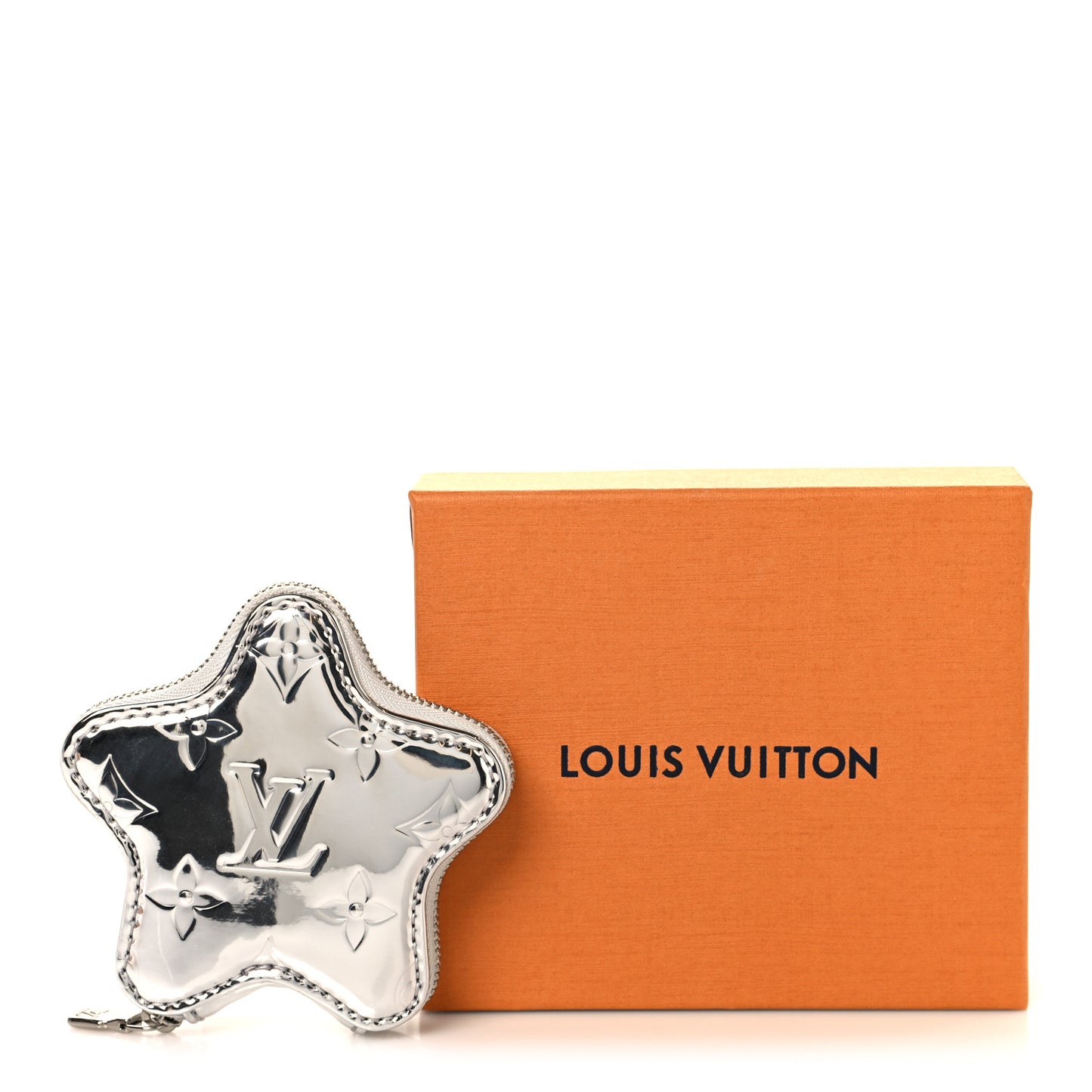 Monogram Spark Coin Purse Silver