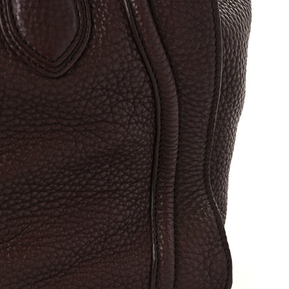 Celine Drummed Calfskin Mini Luggage Dark Brown 9 of 9
