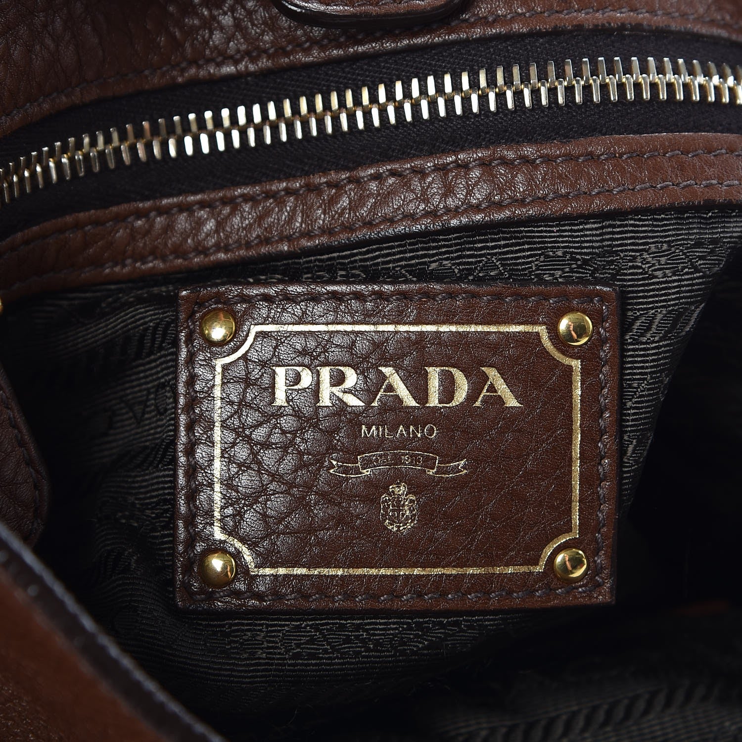 Prada Vitello Daino Hobo Bruciato 6 of 8