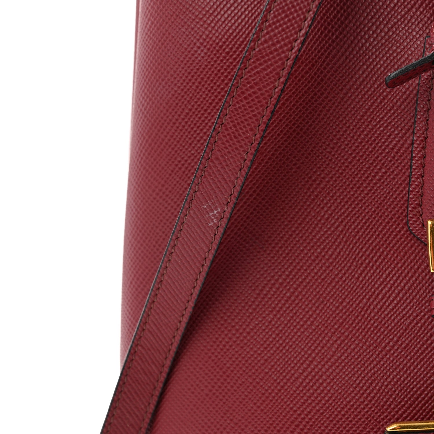Prada Saffiano Cuir Medium Double Bag Cerise 11 of 16