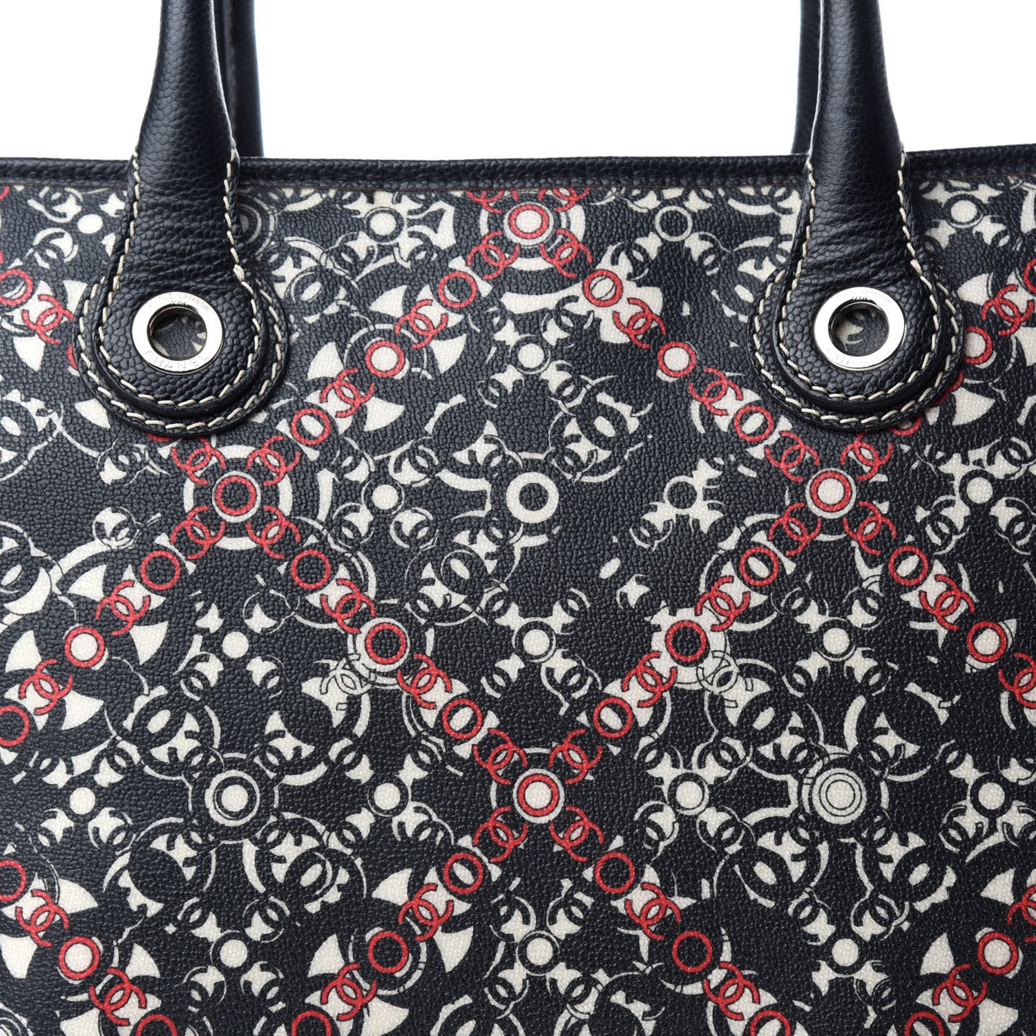 Chanel Coated Canvas Coco Tote Black 11 of 11