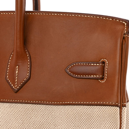 Hermes Toile Barenia Birkin 35 Fauve 20 of 24