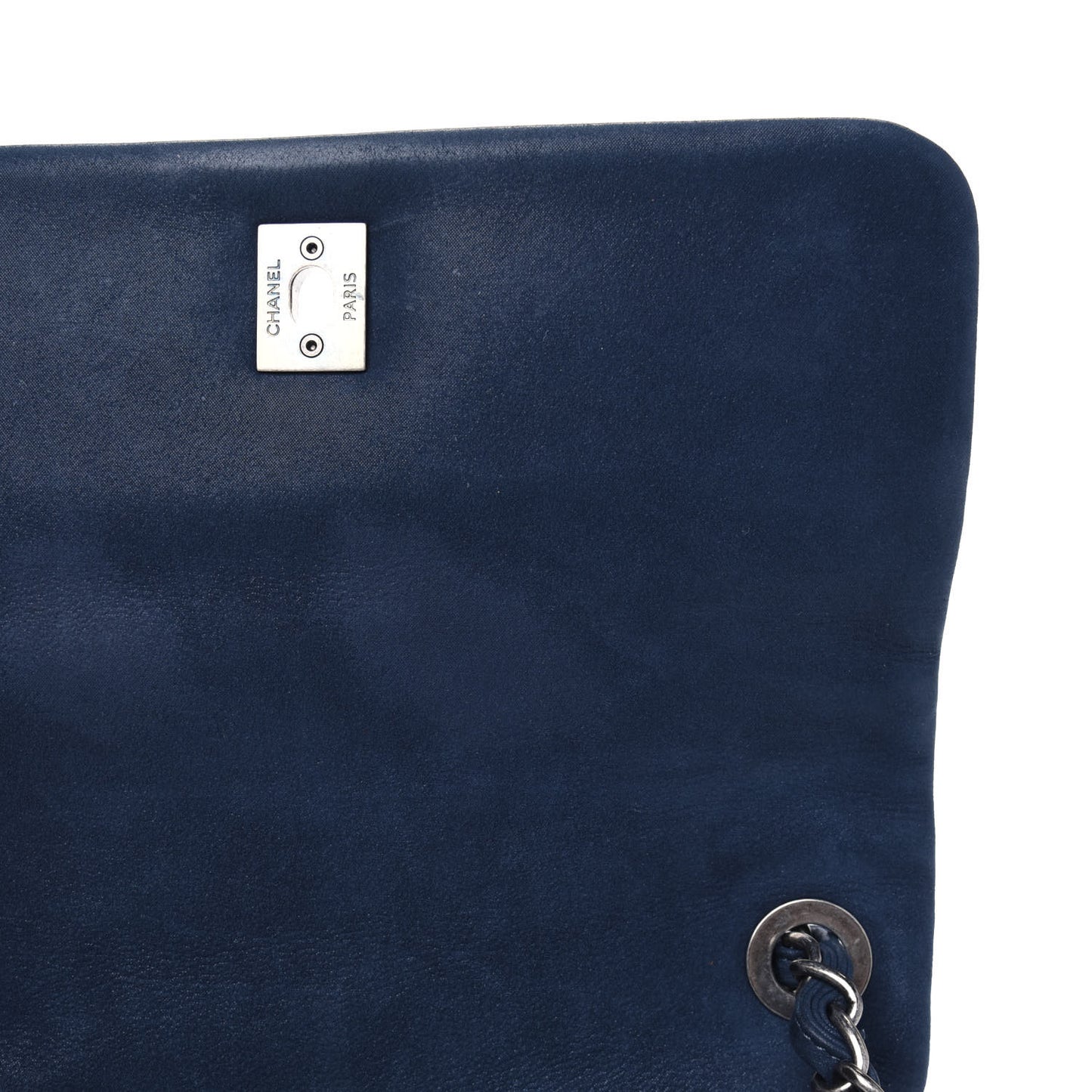 Calfskin Diamond Embossed New Chic Flap Blue