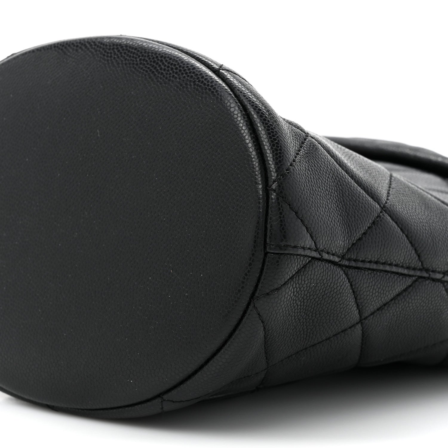 Chanel Caviar Quilted Twist Your Buttons Bucket Bag Black 9 of 10