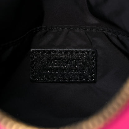 Versace Nylon Tribute Chain Crossbody Shoulder Bag Flamingo Black 5 of 11